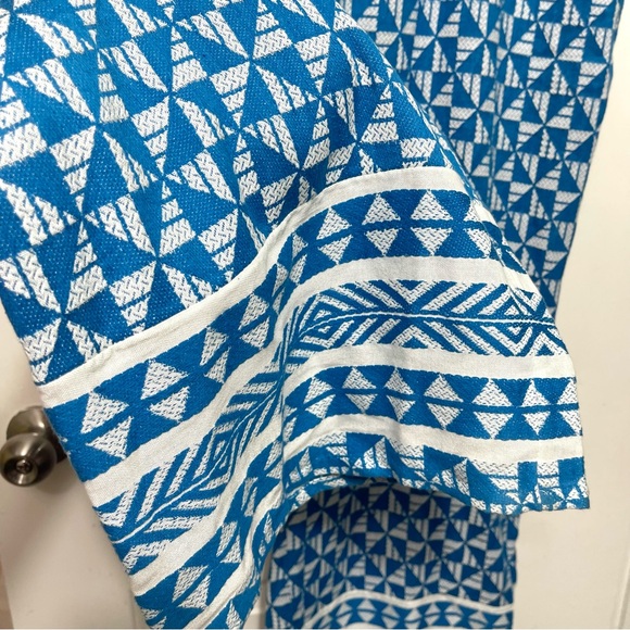 SOFT SURROUNDINGS Narah Knit Pull On Palazzo Pants in Blue White Geo Size 2 X - Picture 6 of 8